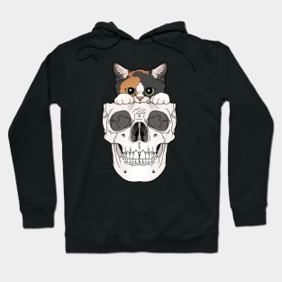 Calico Kitty & Skull Hoodie